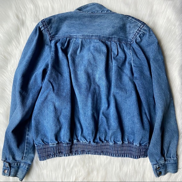 Vintage Look Blue Jean Denim Jacket - Picture 6 of 8